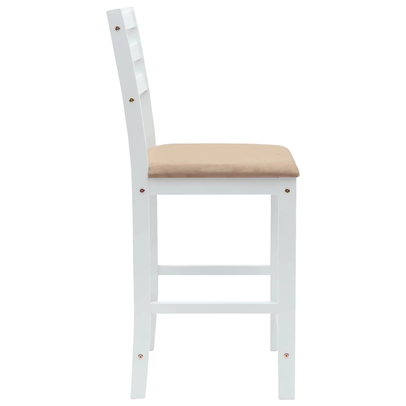 Jedilni stoli 2 kos Masivno gumovo les Bela 40 x 47,5 x 99,5 cm - slika 6