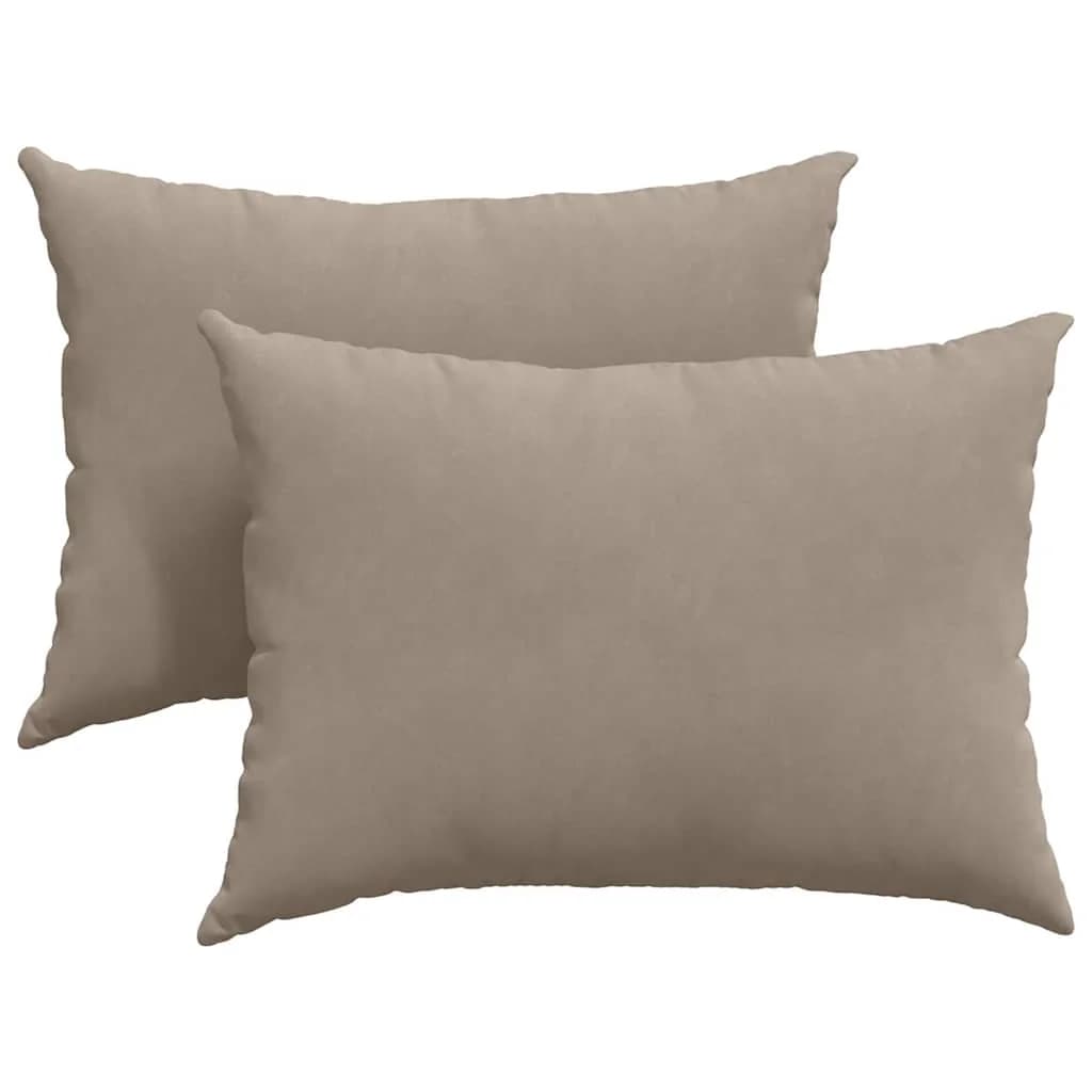 Blazine za kavč 2 pcs Taupe 70 x 50 cm blago - slika 2