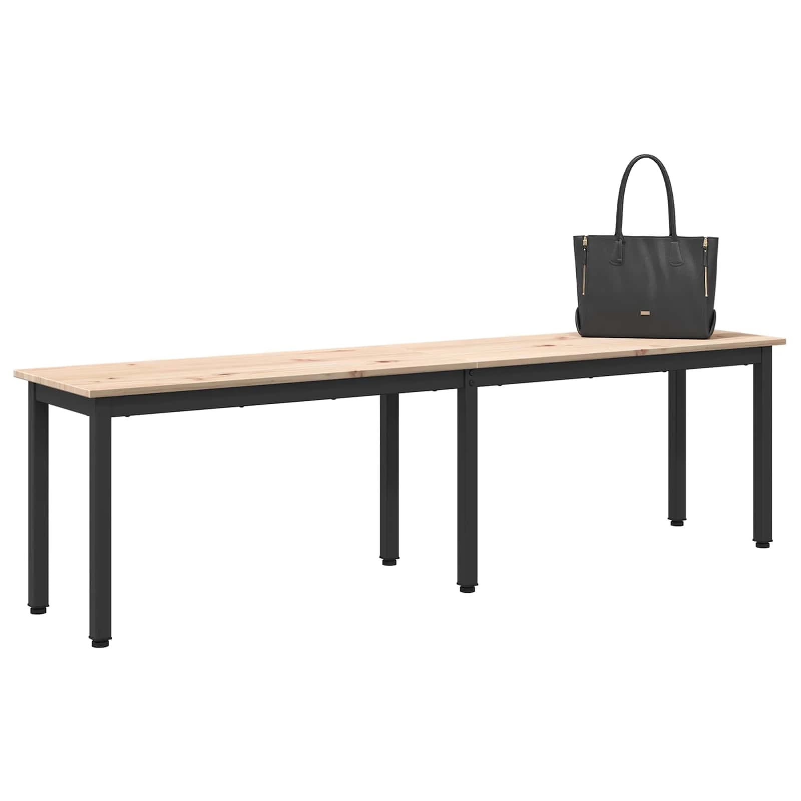 klop Naravna 160 x 35 x 45 cm Masivno borovo les - slika 3