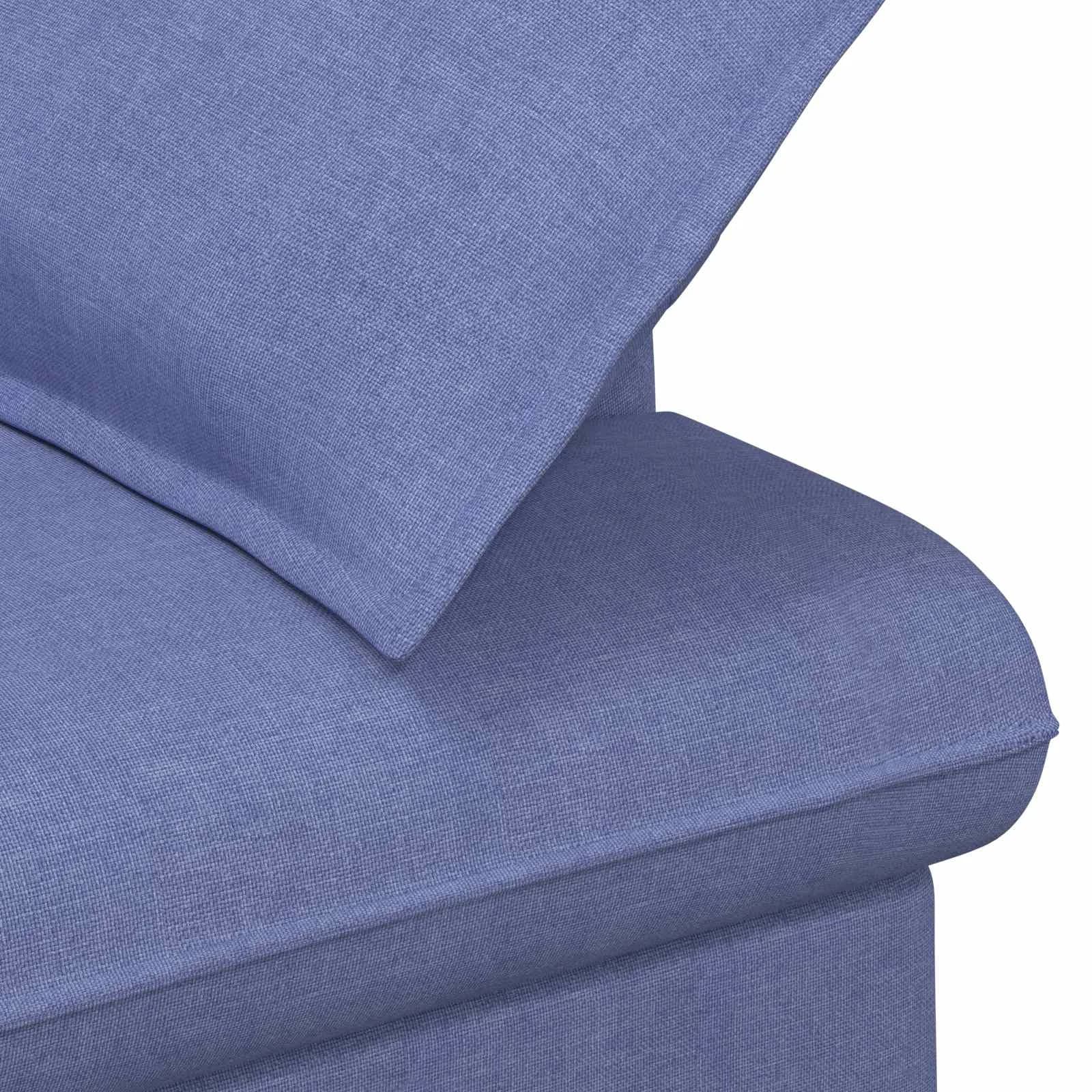 Dvojnica s gumbi Jeans modra 111 x 68 x 80 cm Blago - slika 6