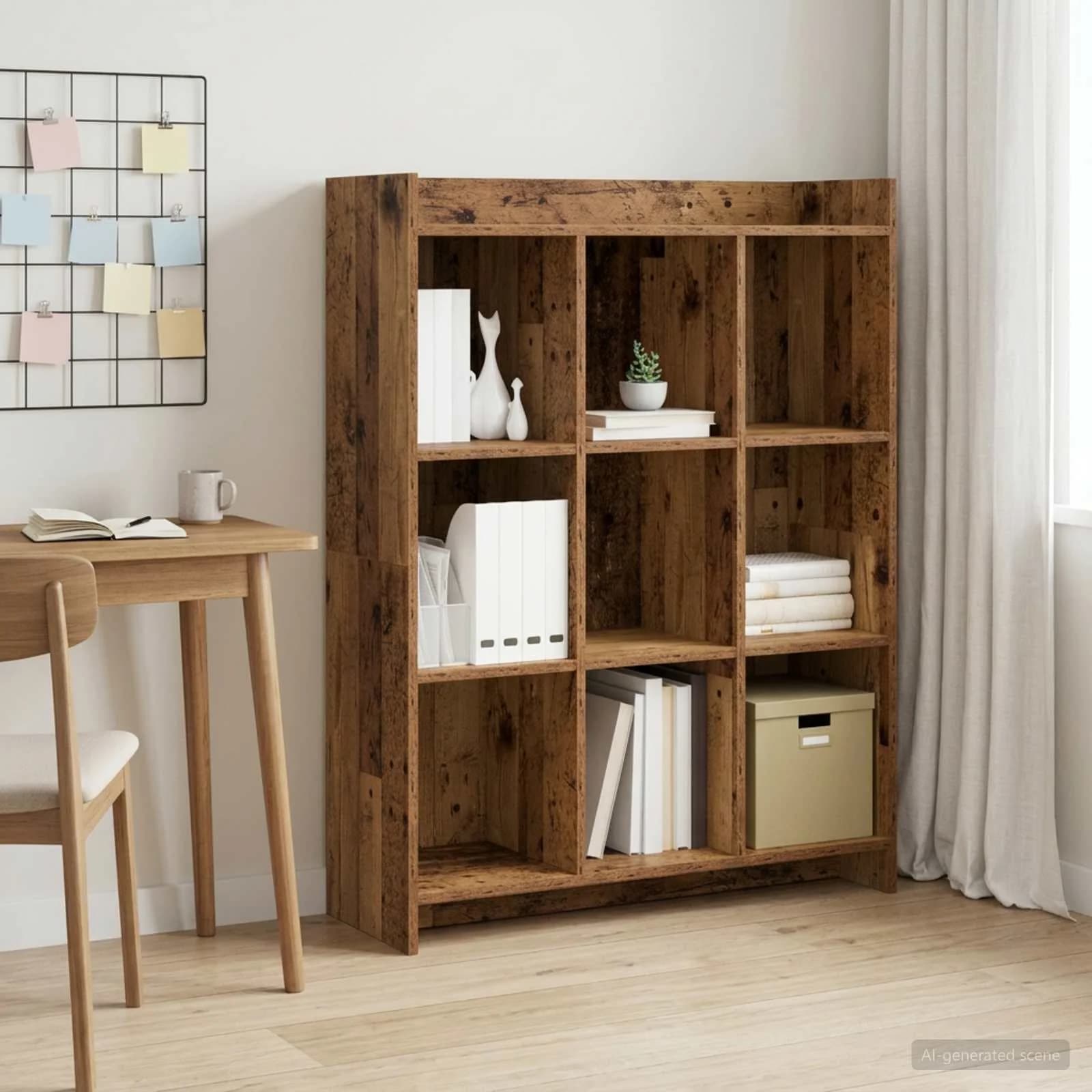 Knjižna omara Star les 87,5 x 30 x 111 cm Inženirski les