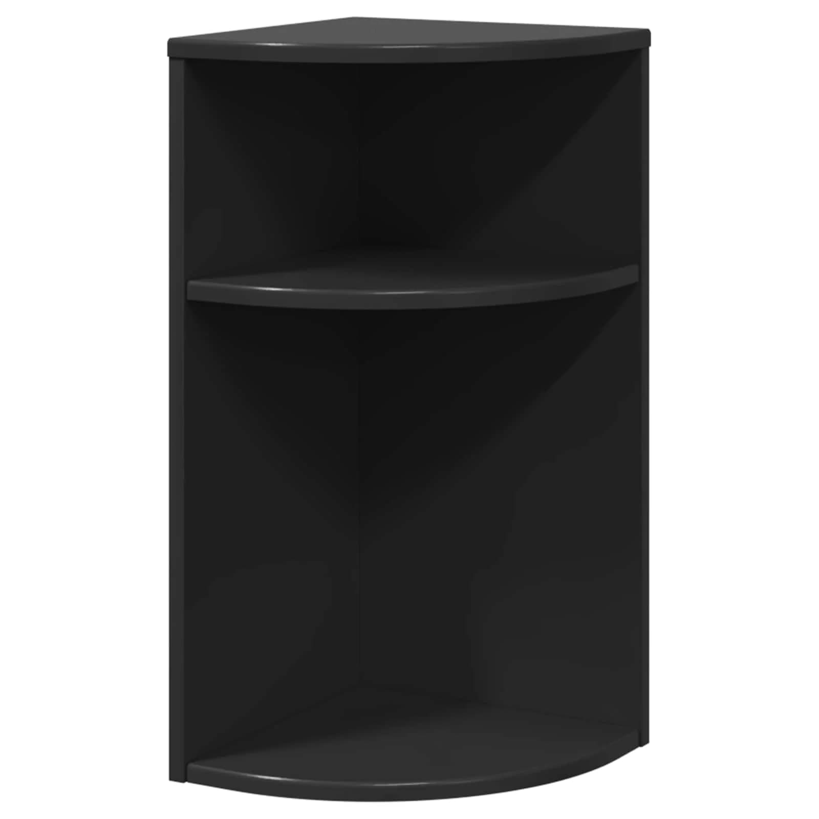 Stranska miza Črna 29,6 x 29,6 x 60 cm Inženirski les - slika 2