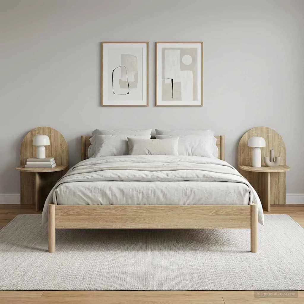 Nočna omarica 2 kos Sonoma hrast 48 x 49 x 65 cm - slika 4