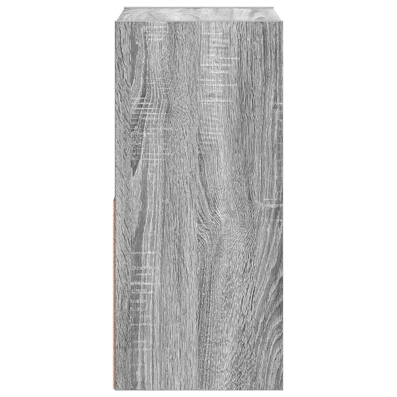 Nočna omarica Siva Sonoma 30,5 x 27 x 59,5 cm Inženirski les - slika 7