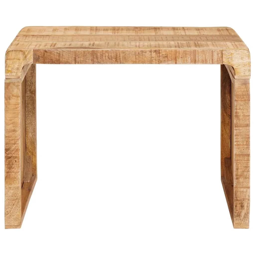 Stranska miza Rjava 60 x 35 x 46 cm Masiven les manga - slika 4
