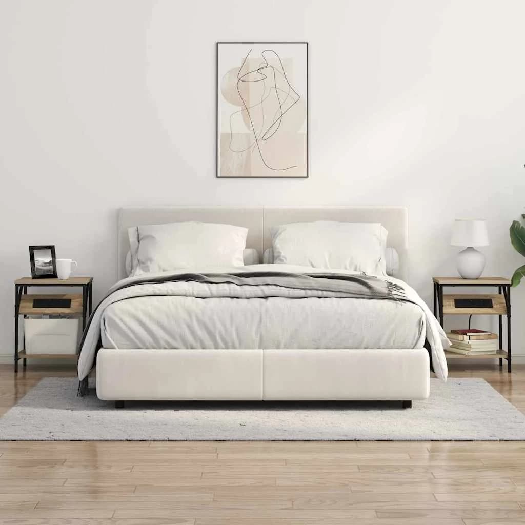 Nočna omarica Sonoma hrast 38 x 30 x 48 cm Inženirski les - slika 4