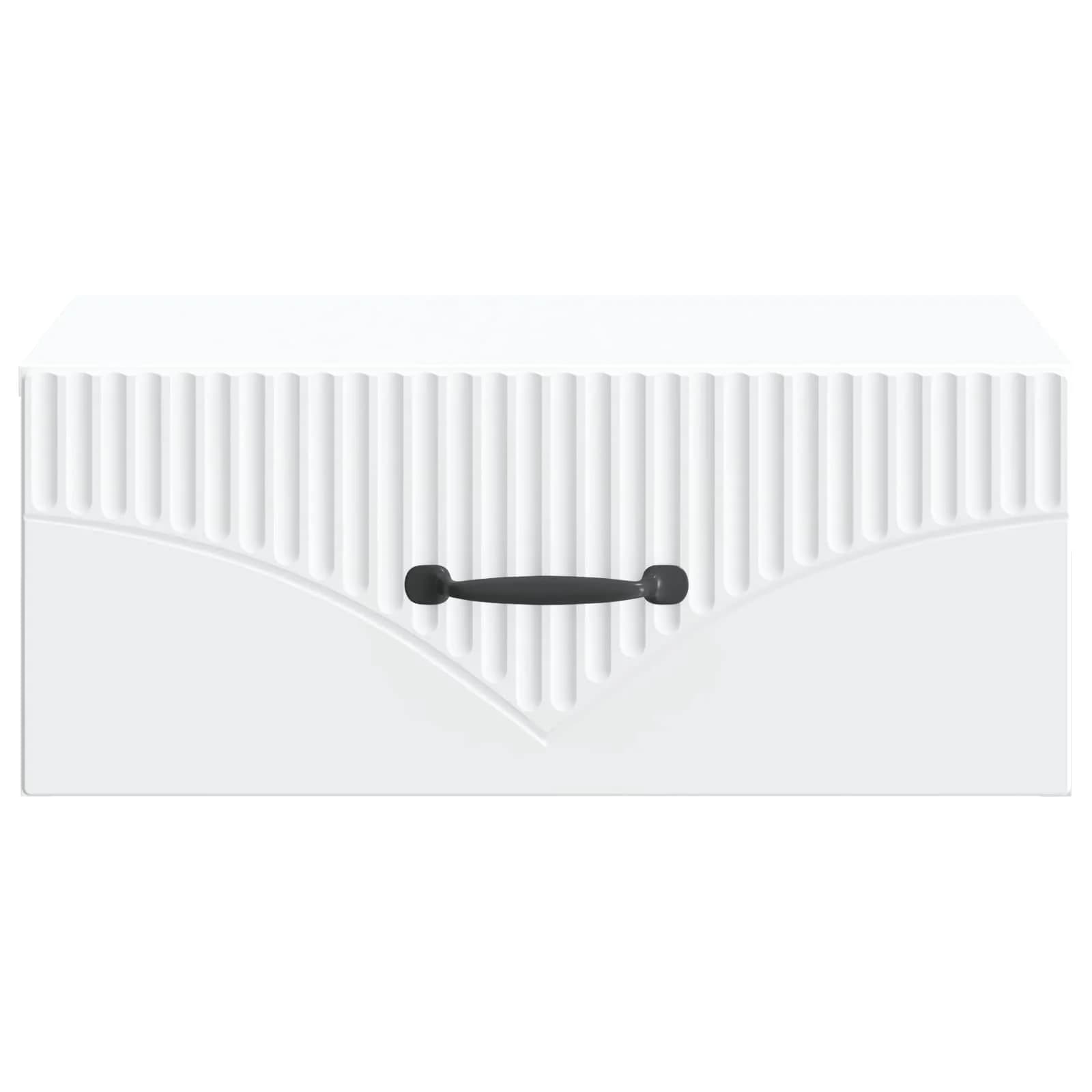 Stenski nočni omarici 2 kos Bela 49 x 34,5 x 20 cm - slika 7