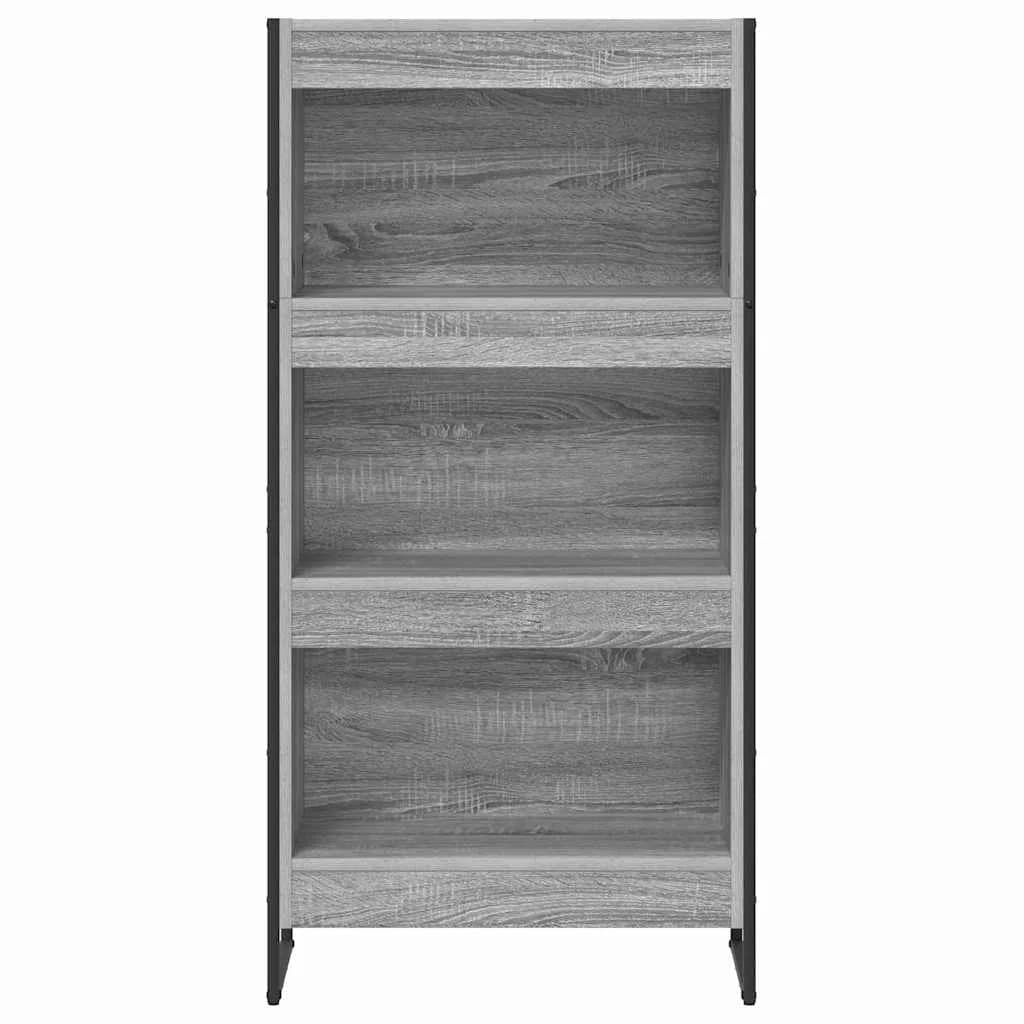 Knjigovni omar 60 x 30 x 121 cm Inženirski les Siva Sonoma - slika 5