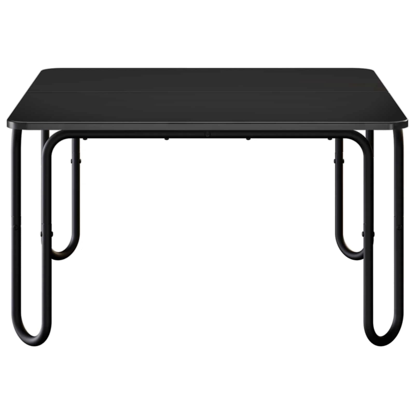 Klubska miza Črna 100 x 100 x 45 cm Inženirski les - slika 4