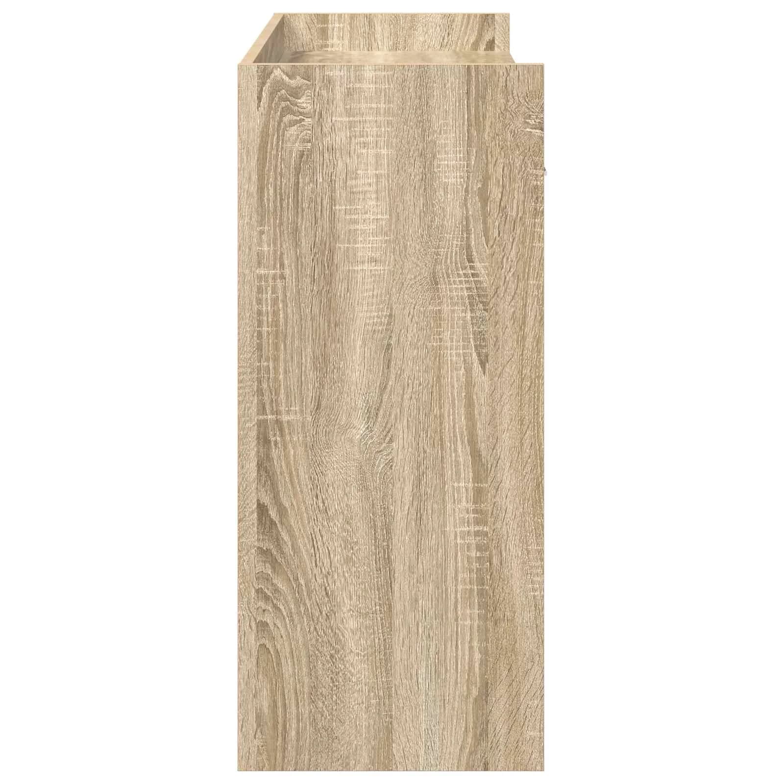 Konzolna miza Sonoma hrast 90 x 35 x 80 cm Inženirski les - slika 5