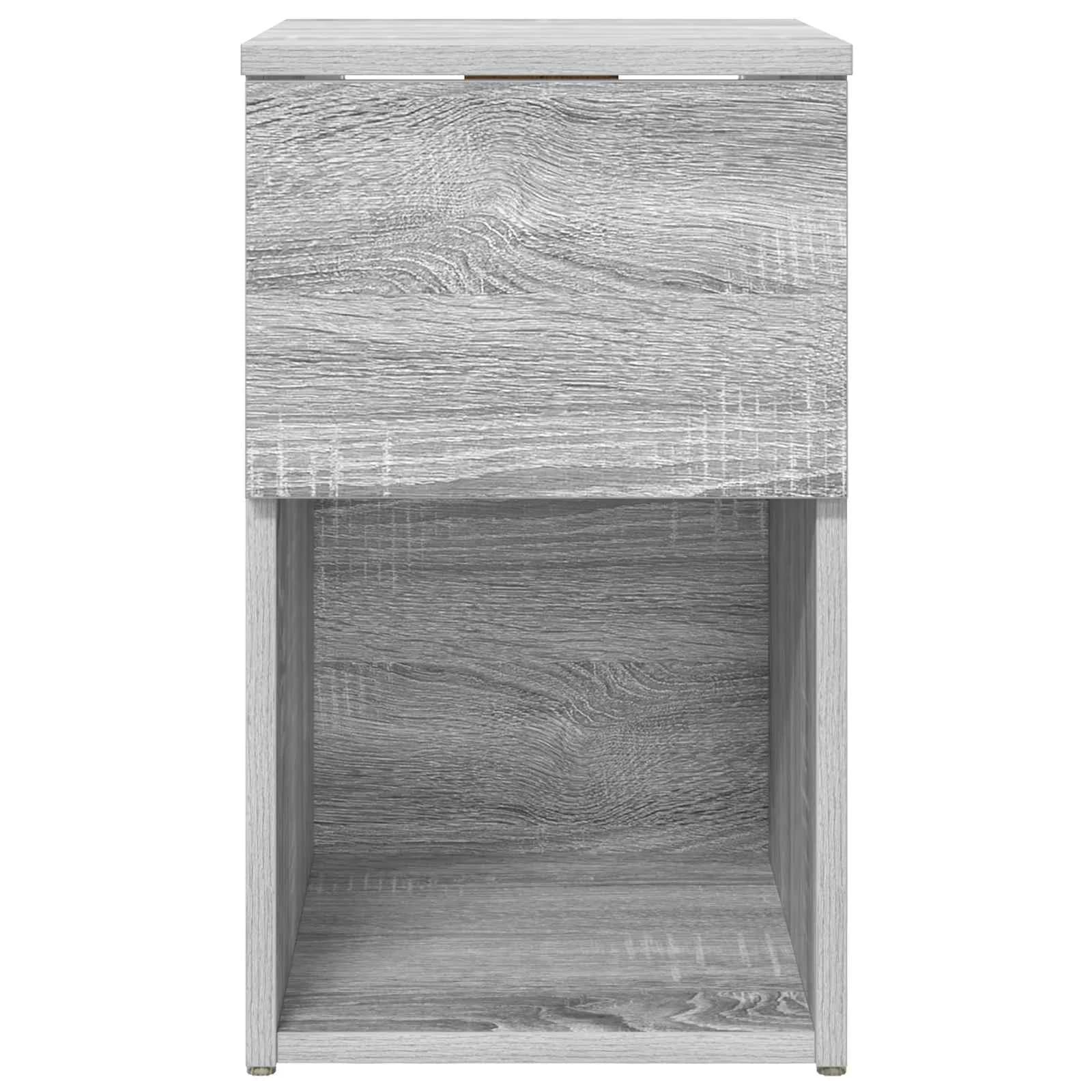 Posteljna omarica 2 kos Siva Sonoma 29 x 31,5 x 49 cm - slika 7