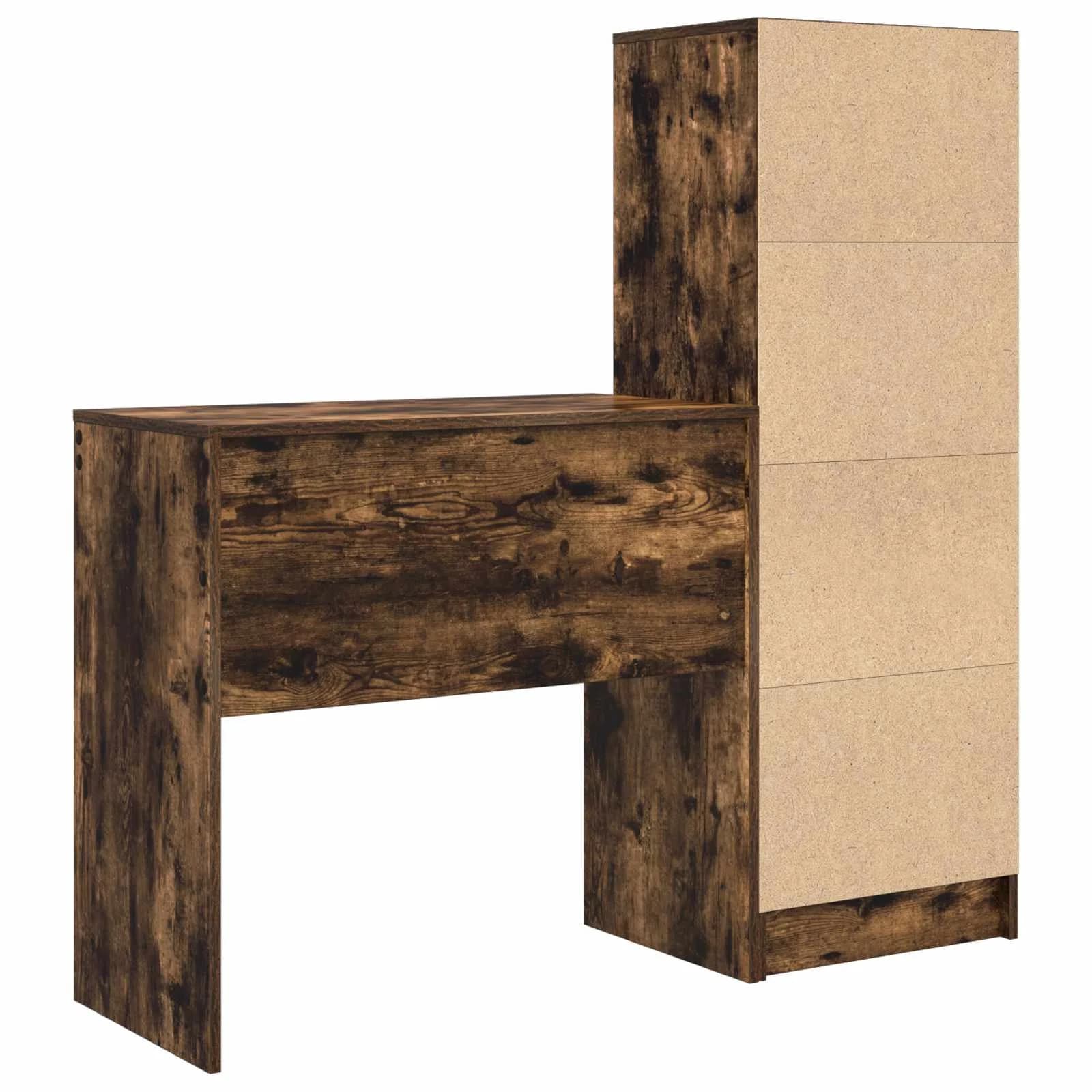 Miza Dimljeni oreh 125,5 x 40 x 127 cm 2 kos - slika 9
