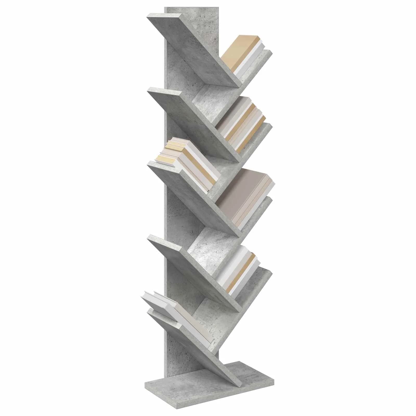 Polica za knjige v obliki drevesa 6-nadstropna 30 x 18 x 100 cm - slika 3
