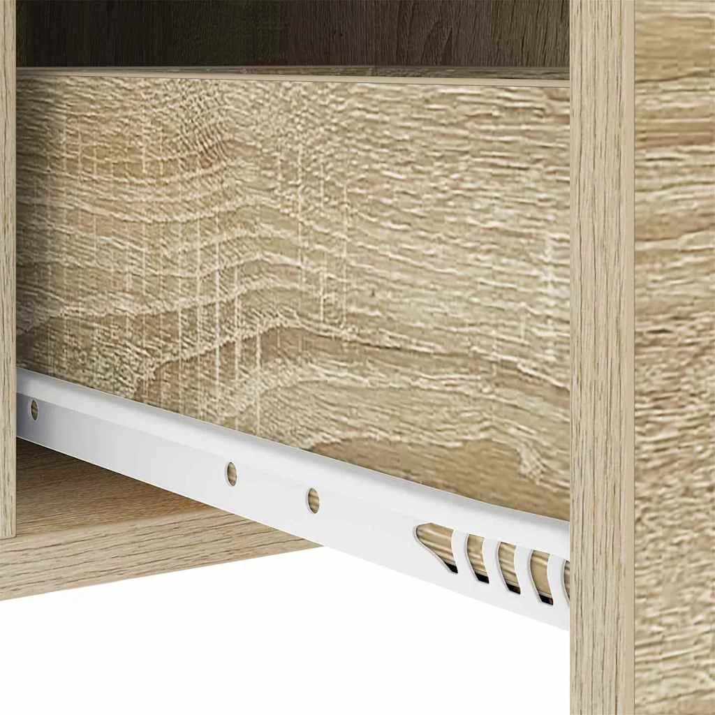 Nočna omarica 2 kos Sonoma hrast 30 x 48 x 61 cm Inženirski les - slika 11