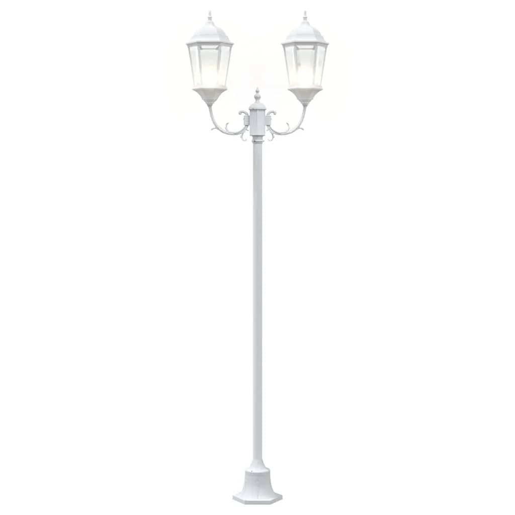 Vrtnarska svetilka Bela 68 x 20 x 235 cm Aluminij in steklo - slika 8