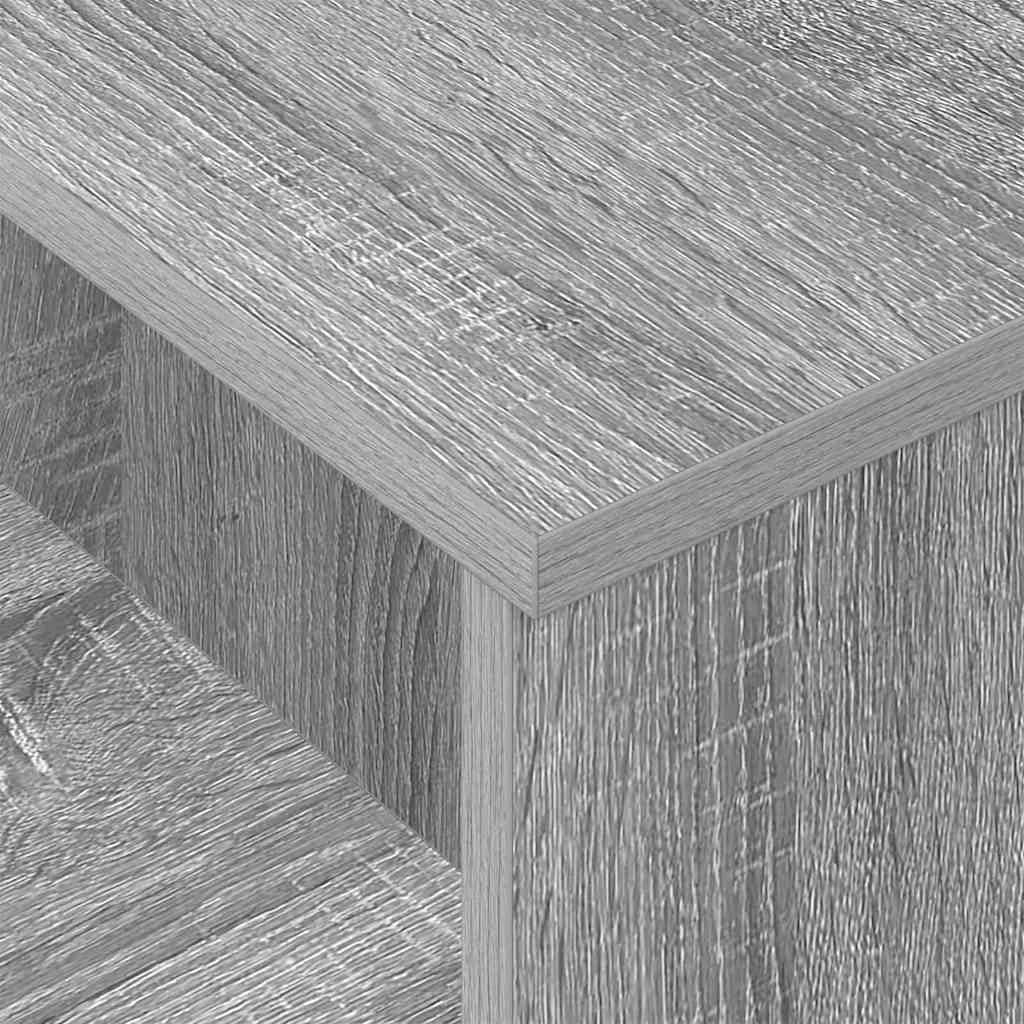 Konzolna miza Siva Sonoma 91,5 x 35 x 38,5 cm Inženirski les - slika 9