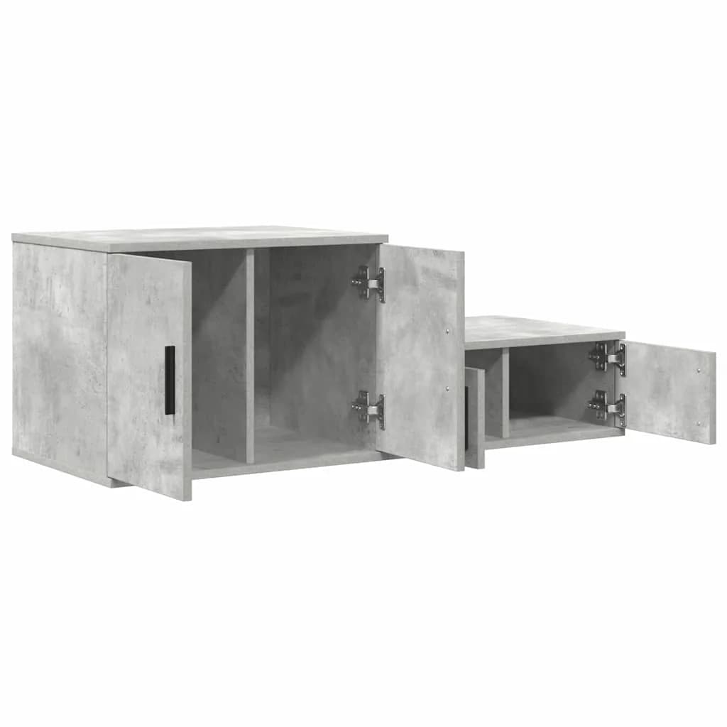 Omarica za shranjevanje 2 kos Betonsko siva 103 x 41 x 40 cm - slika 6