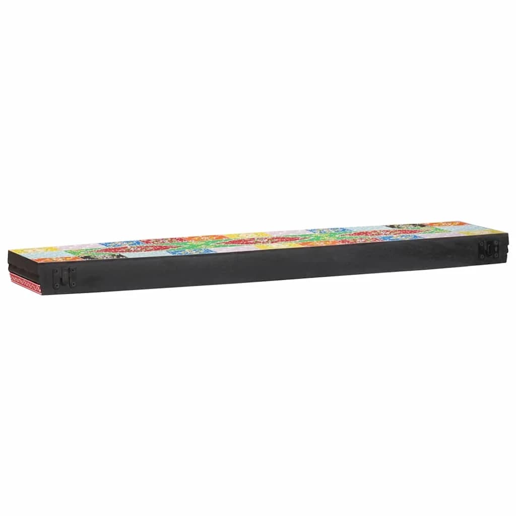 Stenske police večbarvno 100 x 20 x 6 cm Masiven les manga - slika 4