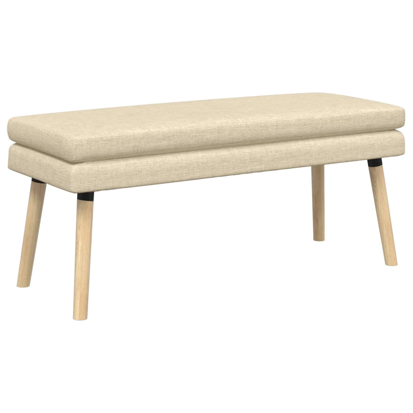 Dvojna klop Krem 110 x 40 x 47 cm Blago - slika 2