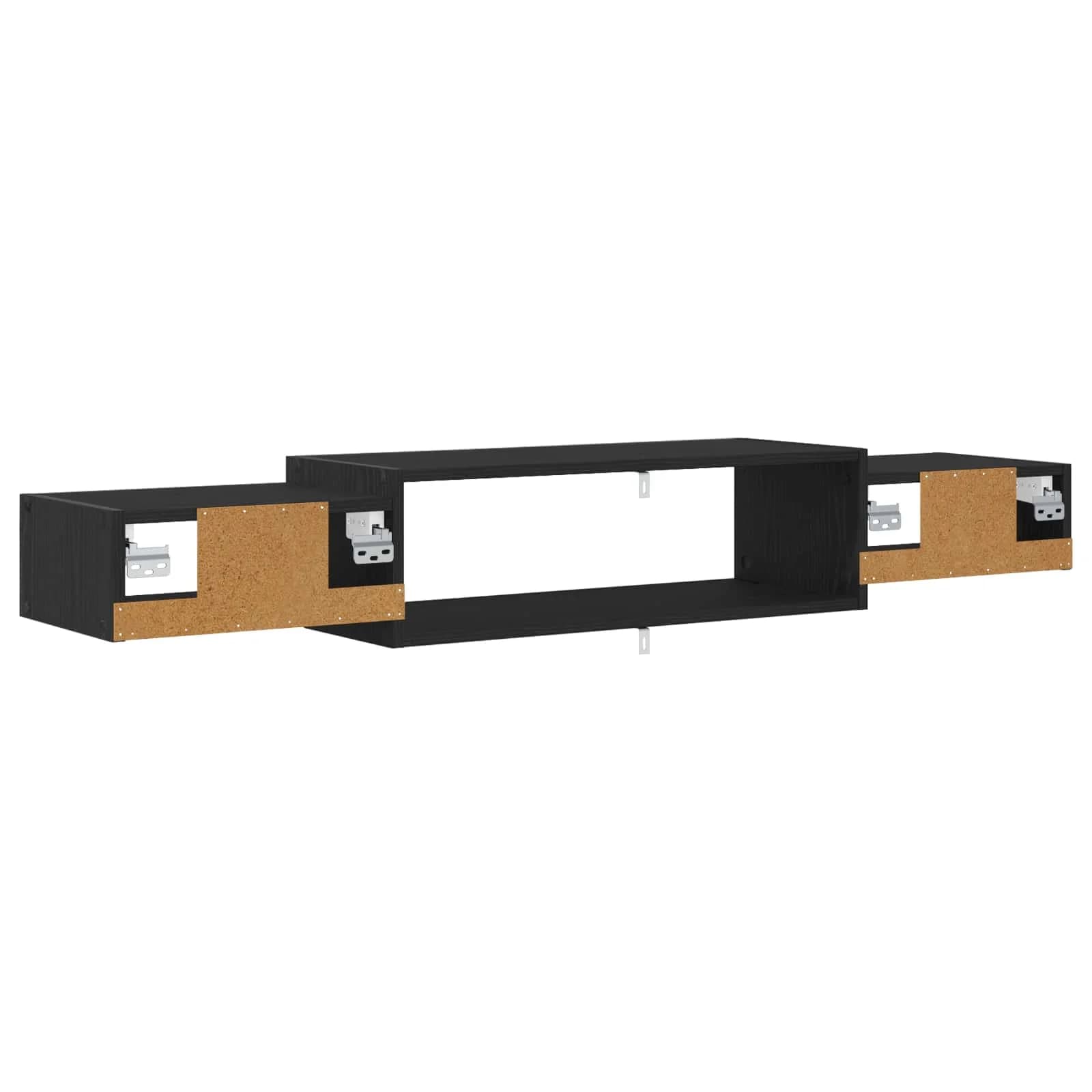 Stenska TV omarica Montaža za steno Črni hrast 140 x 28 x 21 cm - slika 7