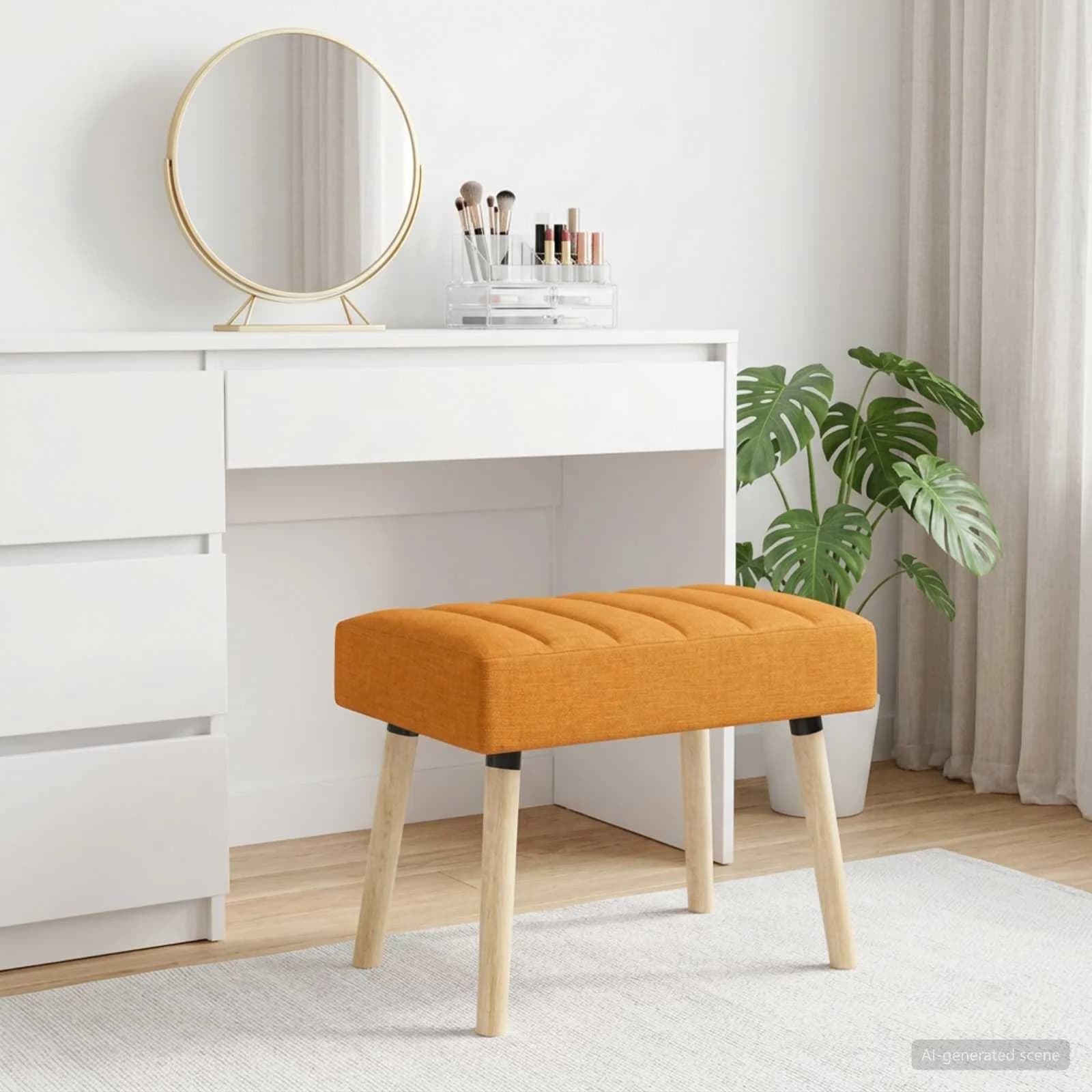 Bench z kanalnim oblazinjenjem Temno rumena 60 x 40 x 45 cm - slika 4