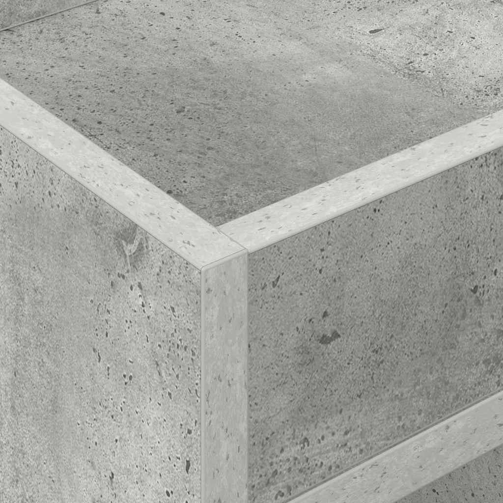Stranska miza 2 kos Betonsko siva 30 x 30 x 56 cm - slika 9