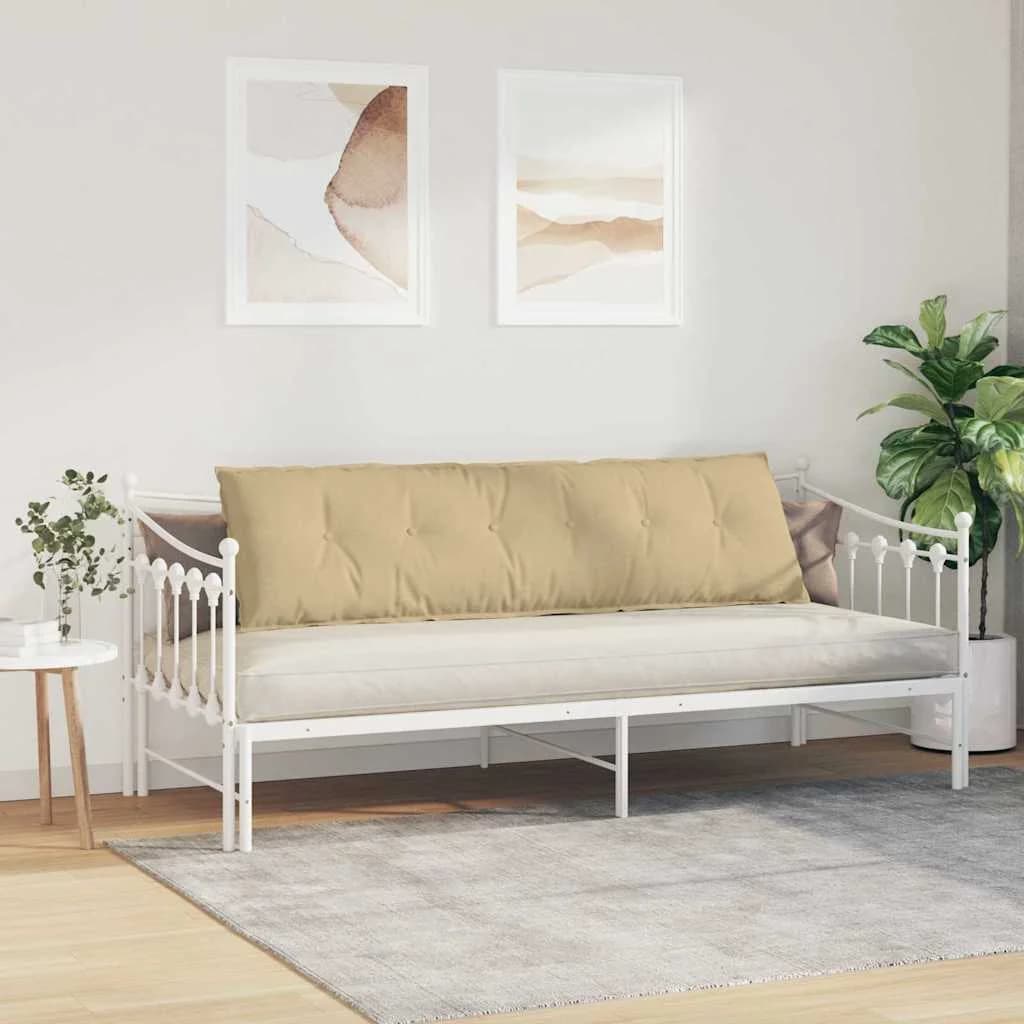 Poglavni vzglavnik Siva zelena 180 x 50 cm Žametna tkanina - slika 4
