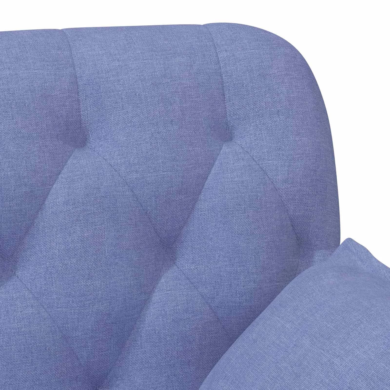 Dvojnica s gumbi Jeans modra 111 x 68 x 80 cm Blago - slika 7