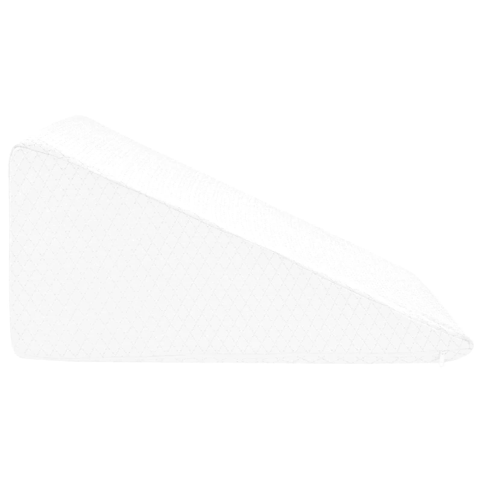 Blazina za noge Enobarvno Bela 60 x 50 x 30 cm Spominska pena - slika 5