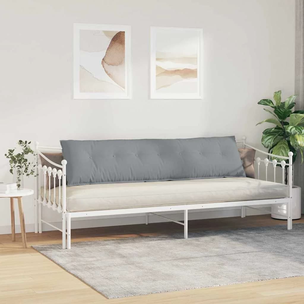 Poglavni vzglavnik Svetlo siva 200 x 19 x 50 cm blago - slika 4