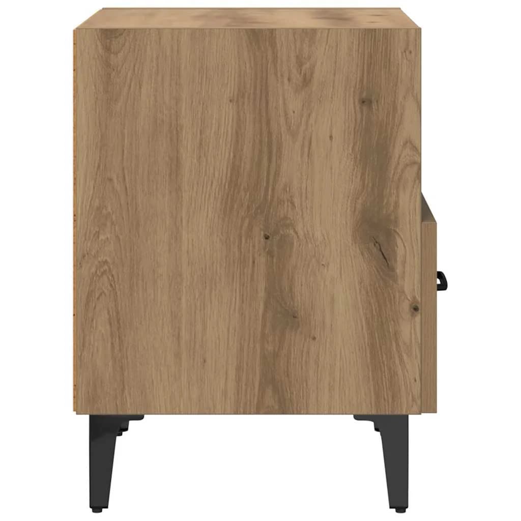 Nočna omarica 2 kos Umetni hrast 40 x 35 x 47,5 cm - slika 8