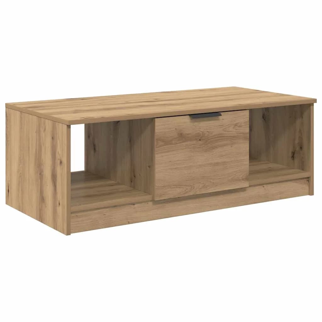Klubska miza Umetni hrast 102 x 50 x 36cm Inženirski les - slika 2
