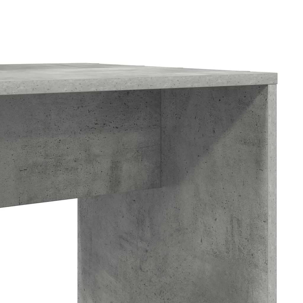 Miza Betonsko siva Inženirski les 138,5 x 55 x 143 cm - slika 8