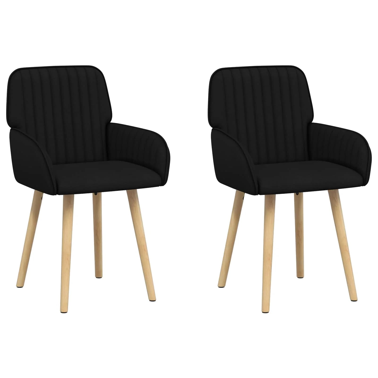 Jedilni stoli 2 kos Blago Črna 56,5 x 50 x 87,5 cm - slika 2