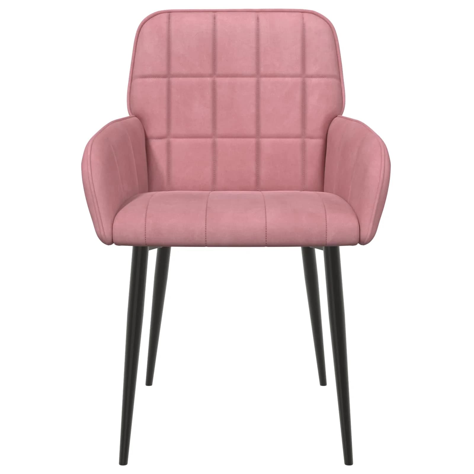 Jedilni stoli 2 kos Žamet Roza 57 x 50 x 85 cm - slika 3