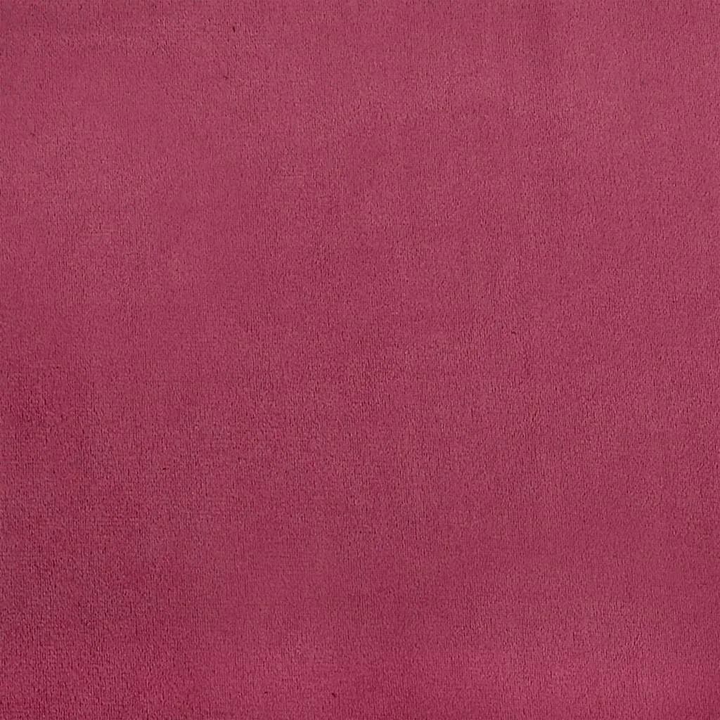 Poglavni vzglavnik Vinorodna rdeča 120 x 50 cm Žametna tkanina - slika 9