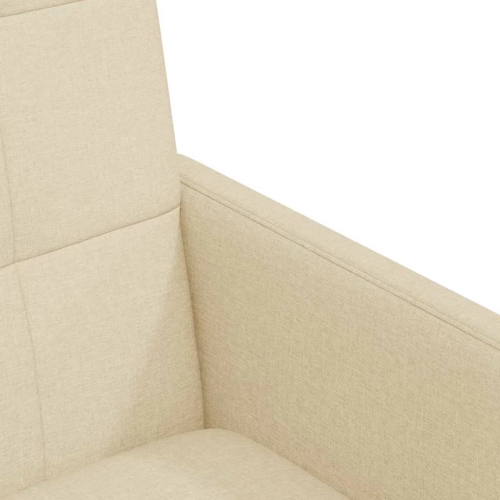 Jedilni stoli s kolesi 2 kos blago krema 58 x 65 x 94 cm - slika 7