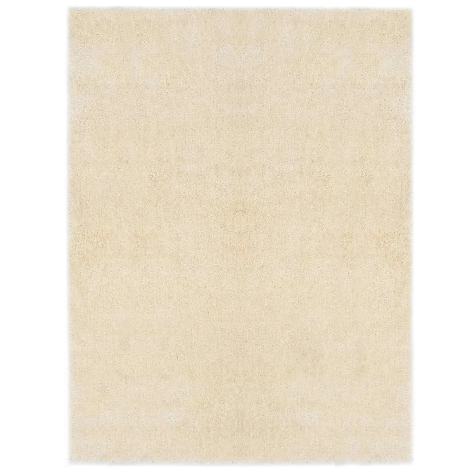 Dolge preproge za področja krema 120 x 160 cm Polietilen