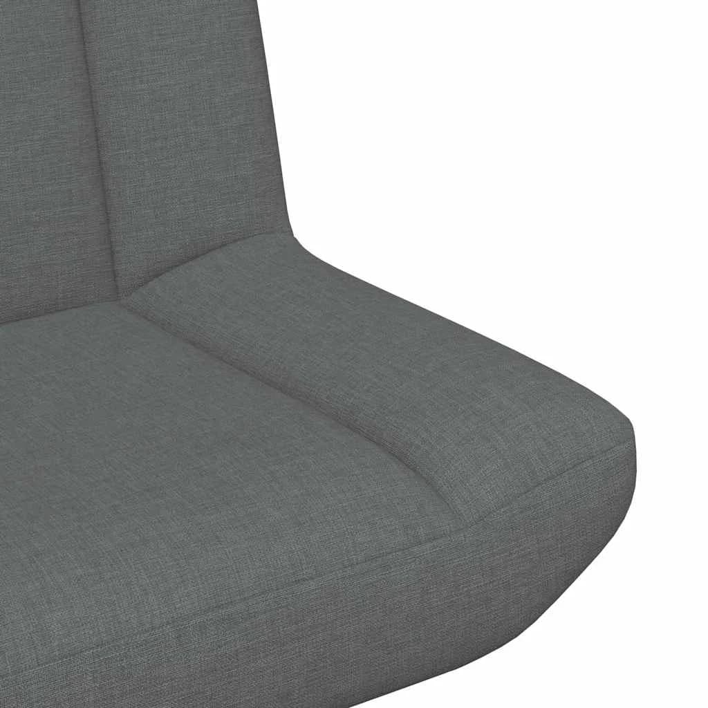 Vrtljiv stol Temno siva 63 x 75 x 76 cm blago - slika 7