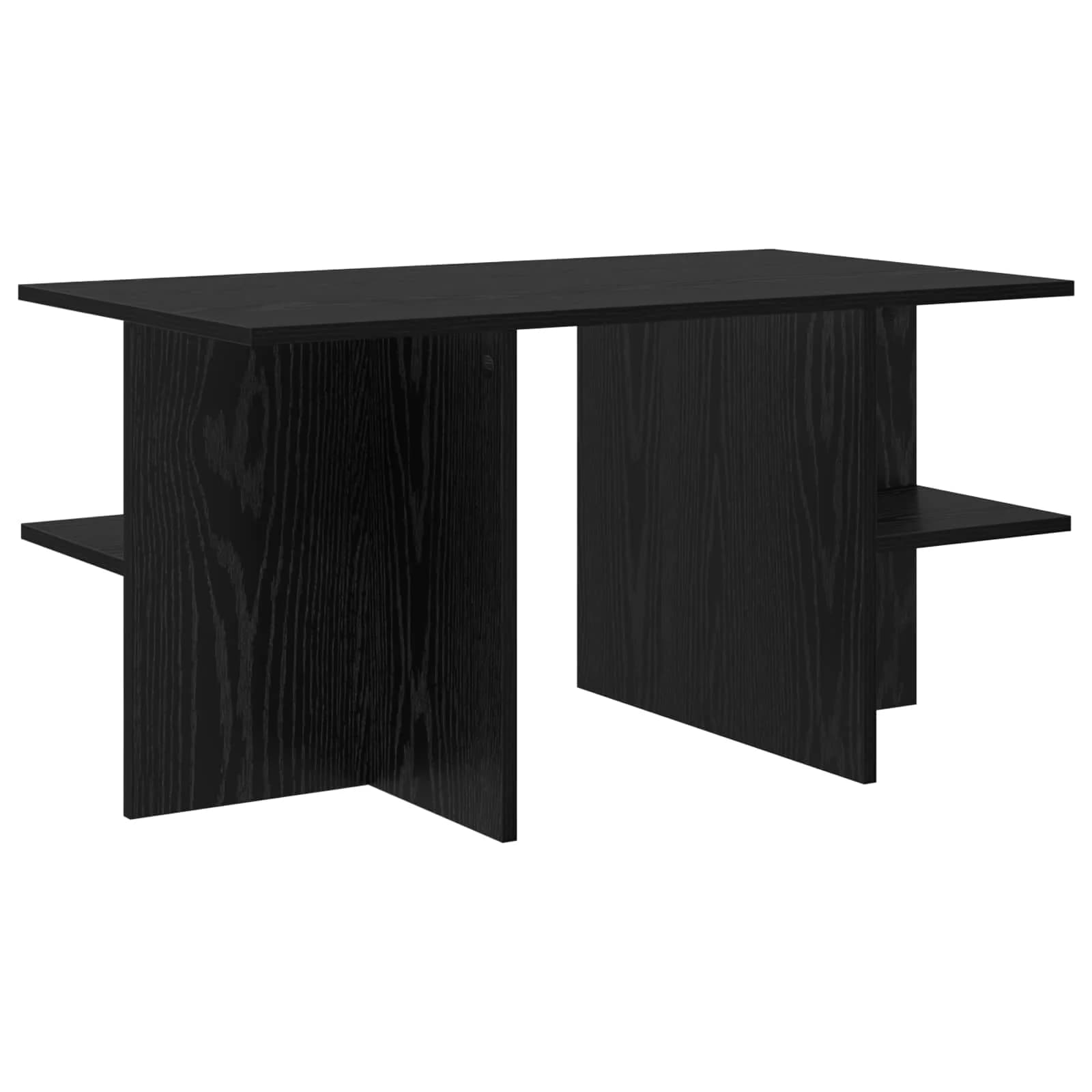 Klubska miza Črni hrast 87 x 50 x 45 cm Konstruirano leseno - slika 7