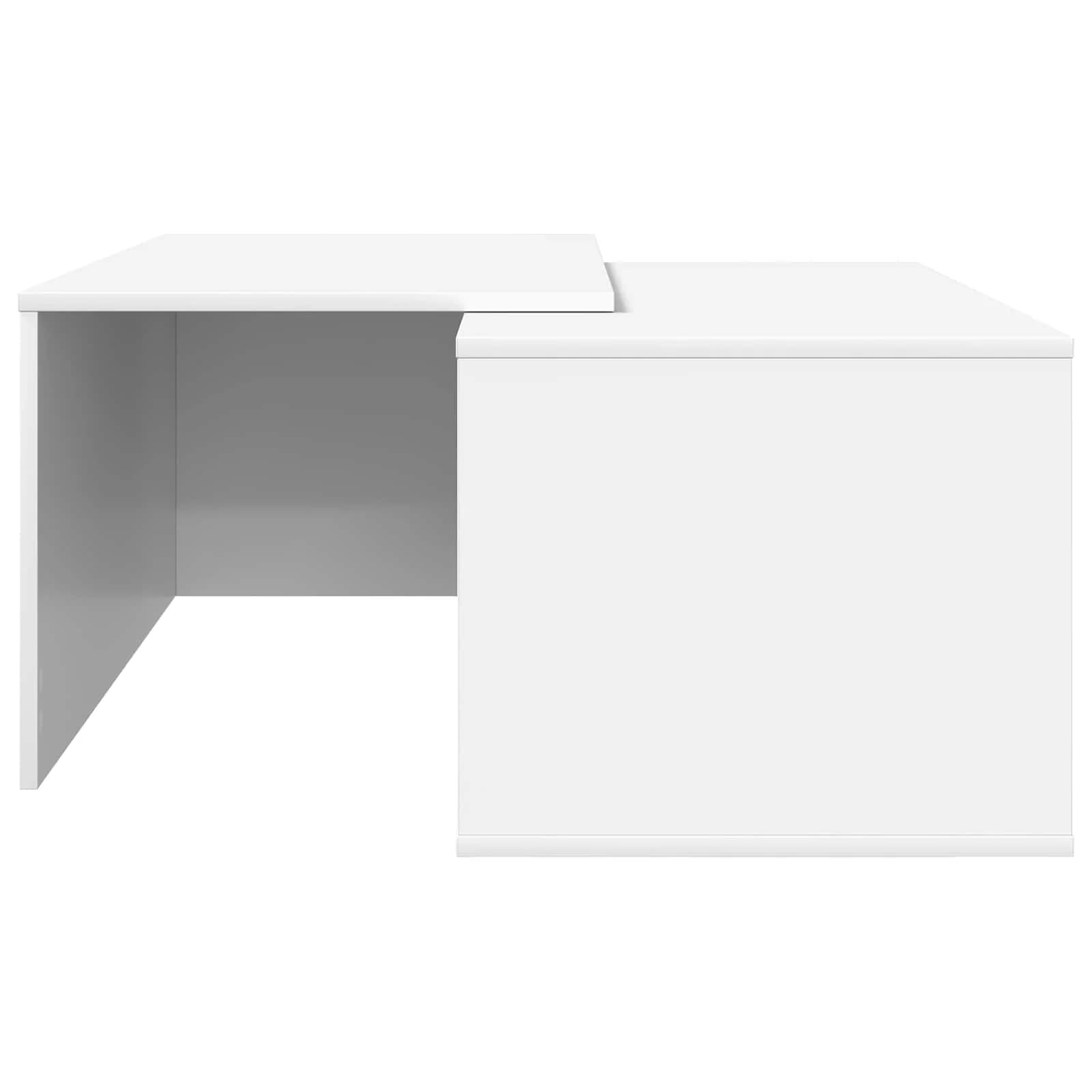 Set kavno mizico 2 kos Bela 90 x 48 x 40 cm Inženirski les - slika 9