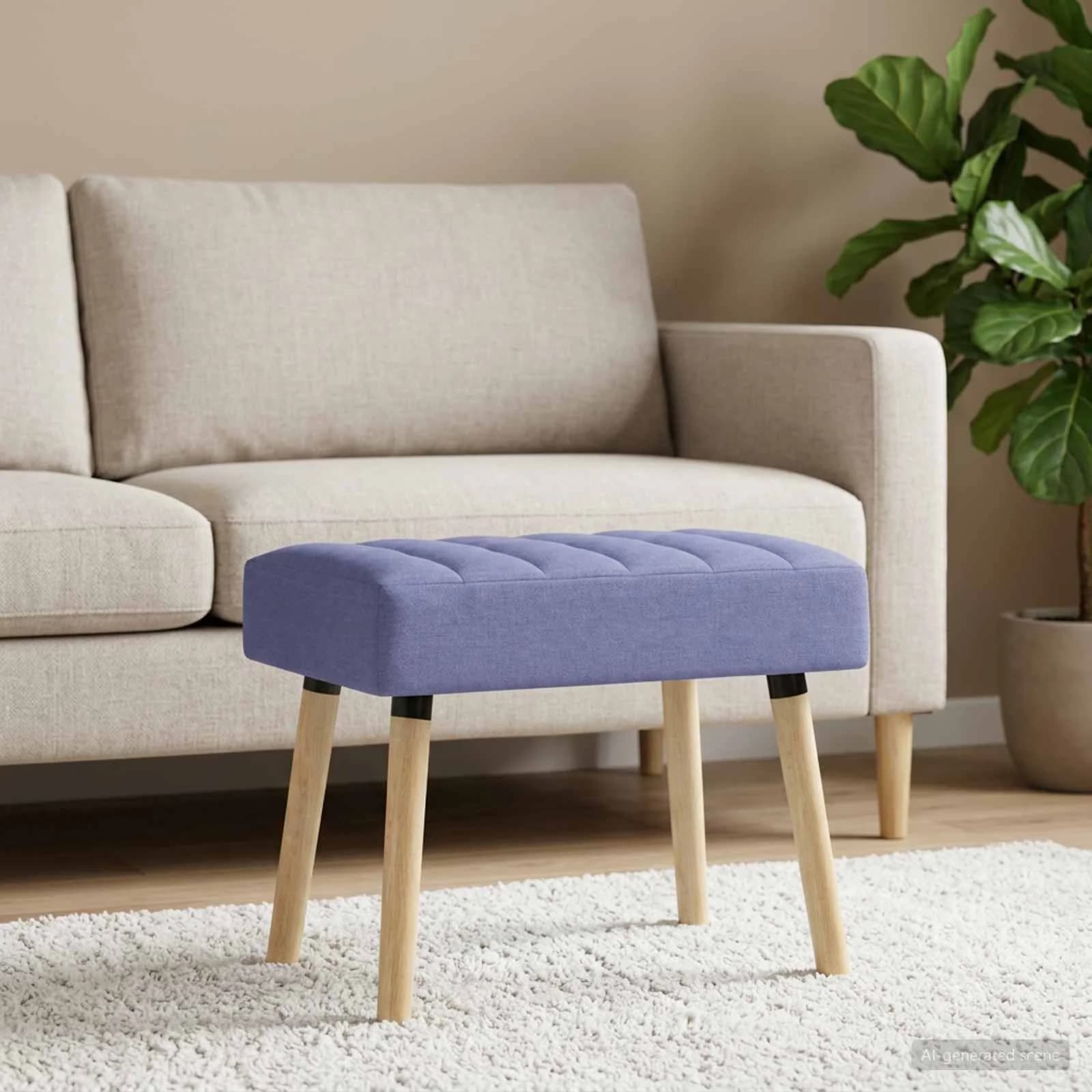 Bench z kanalnim oblazinjenjem Jeans modra 60 x 40 x 45 cm - slika 4