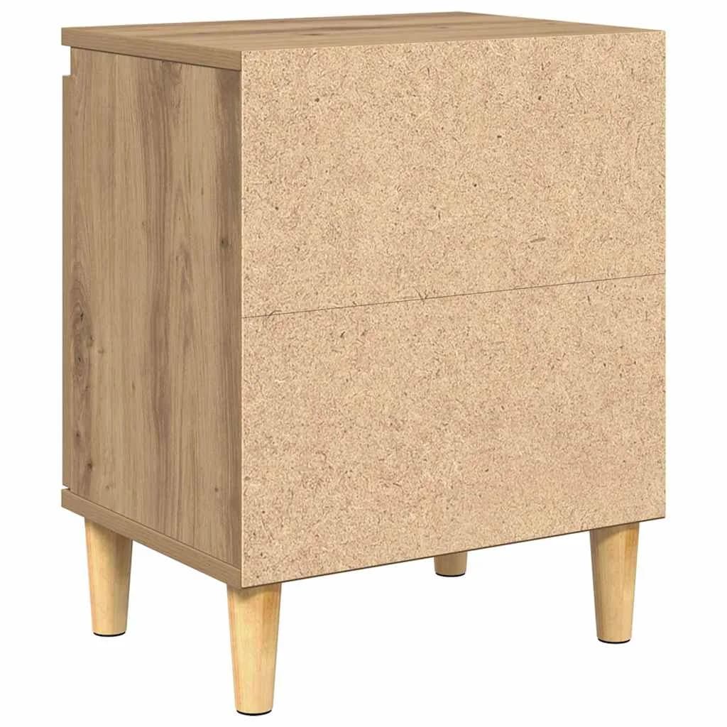 Nočna omarica Umetni hrast 40 x 30 x 50 cm Inženirski les - slika 8