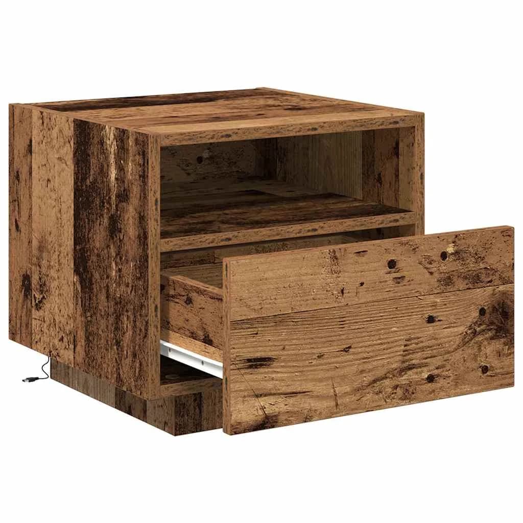 Nočna omarica 2 kos Star les 40 x 39 x 37 cm Inženirski les - slika 7