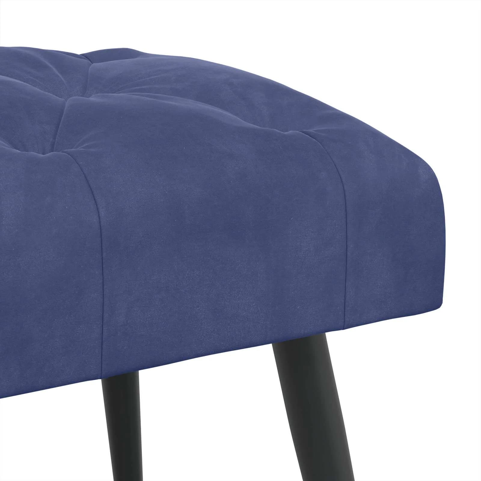 Klop s gumbnim oblazinjenjem Policijska modra 80 x 40 x 46 cm - slika 6