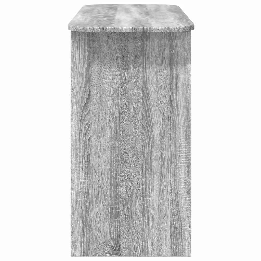 Konzolna miza Siva Sonoma 93 x 40 x 75 cm Inženirski les - slika 6