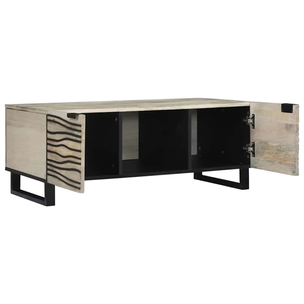 Klubska miza Bela 100 x 54 x 40 cm Inženirski les - slika 2