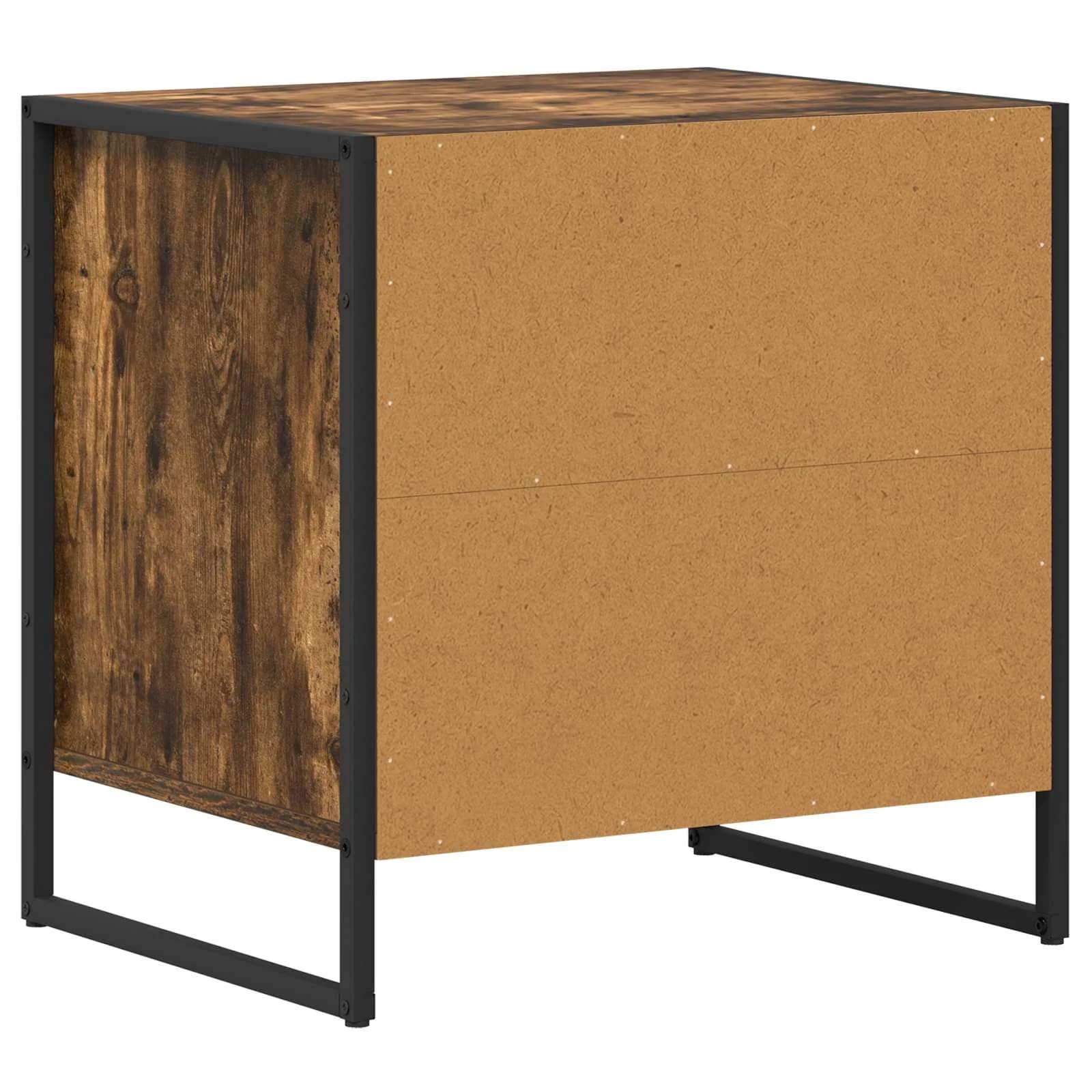 Nočna omarica Dimni hrast 50 x 39,5 x 50 cm Inženirski les - slika 7