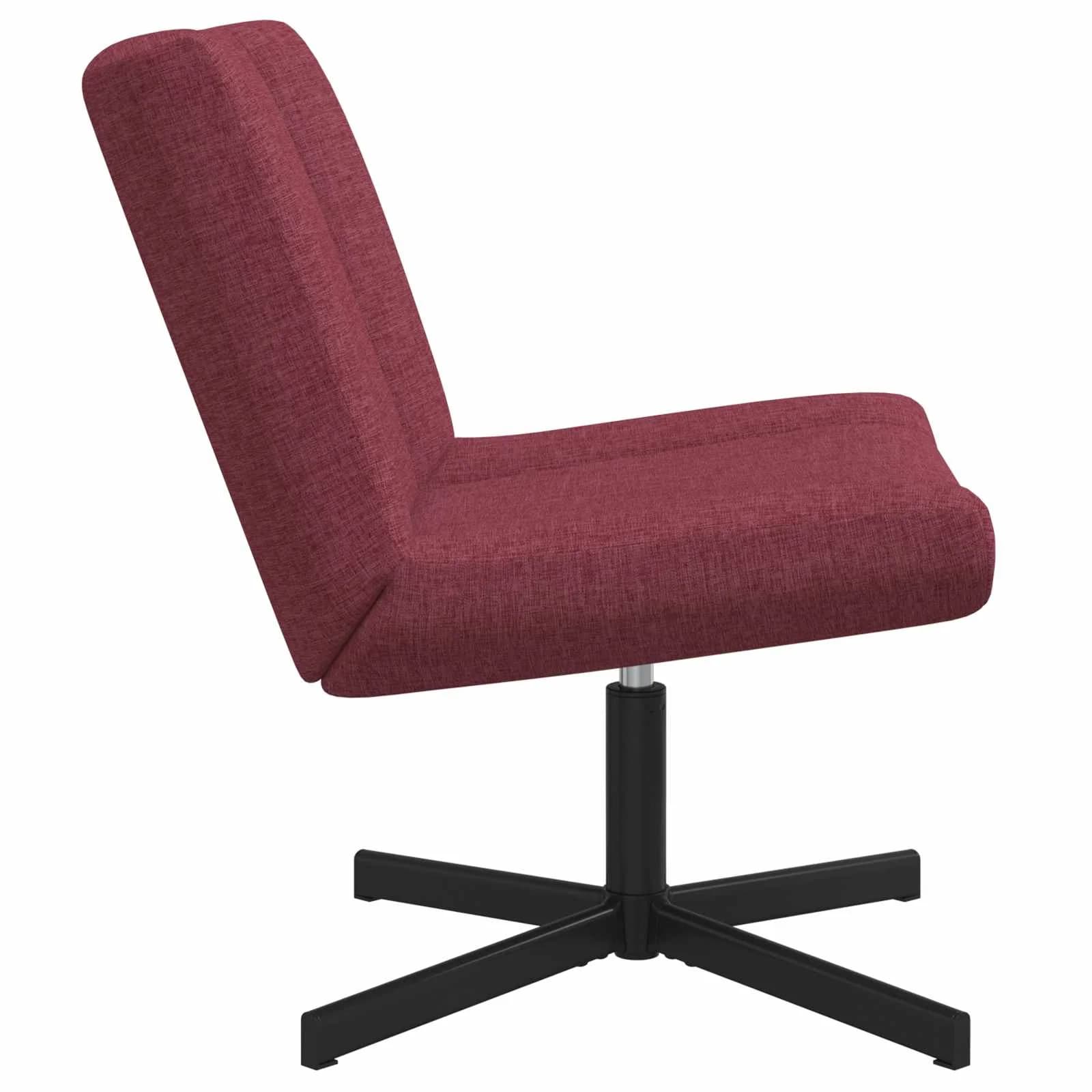 Vrtljiv stol Vinorodna rdeča 63 x 75 x 76 cm blago - slika 3