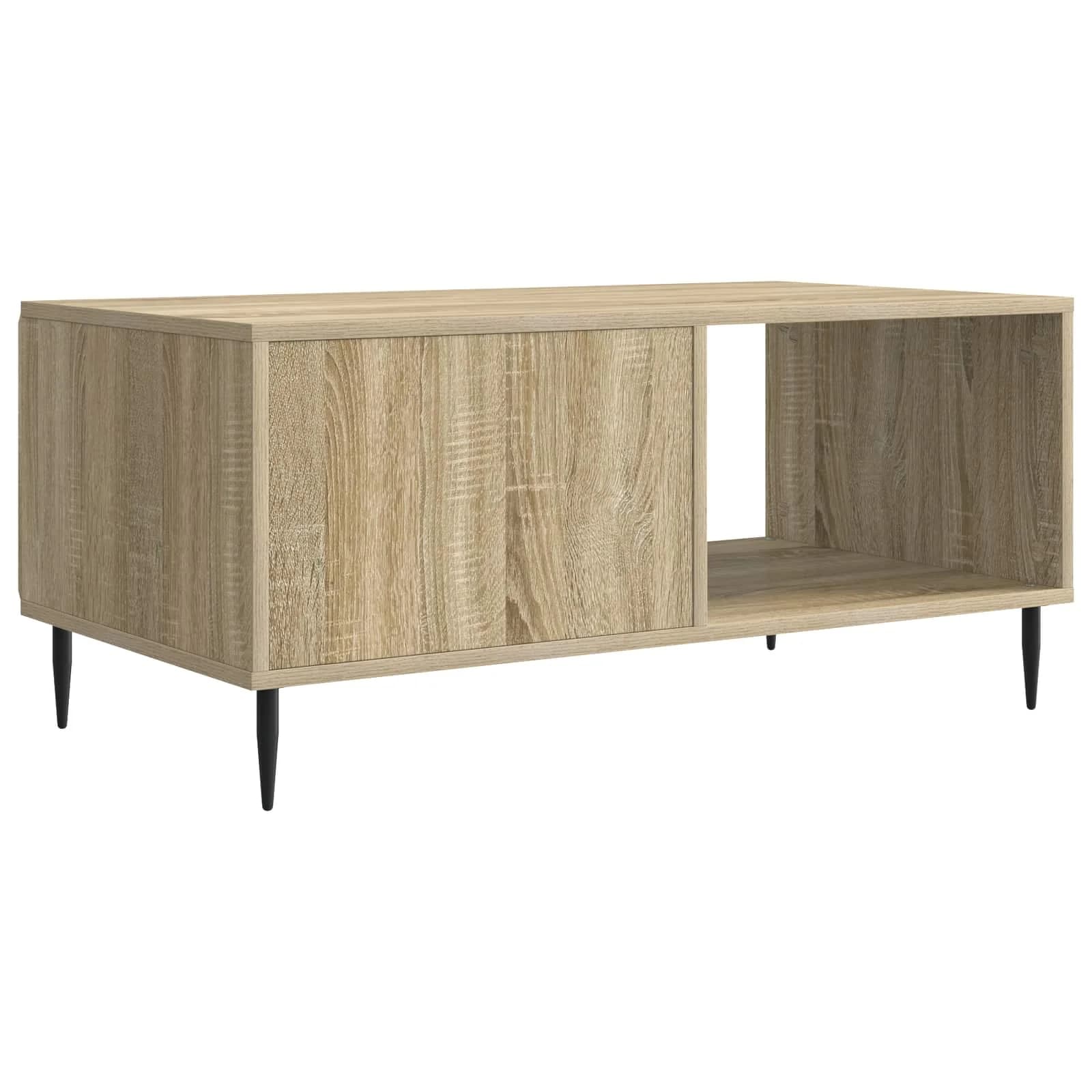 Klubska miza Sonoma hrast 90 x 50 x 40 cm Inženirski les - slika 7